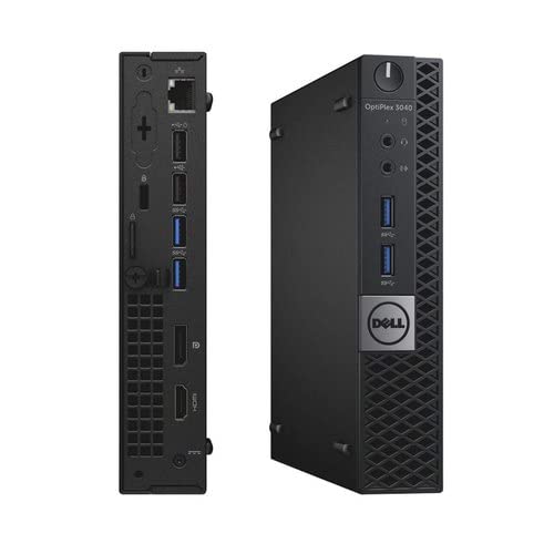 (Refurbished) Dell OptiPlex Tiny Desktop (Intel i3 | WiFi | Windows 11 Pro| MS Office| VGA),Black