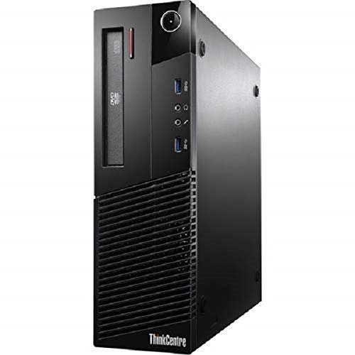 (Refurbished) Lenovo ThinkCentre Desktop(Intel Core i5 / Windows 10 Pro, MS Office)Black