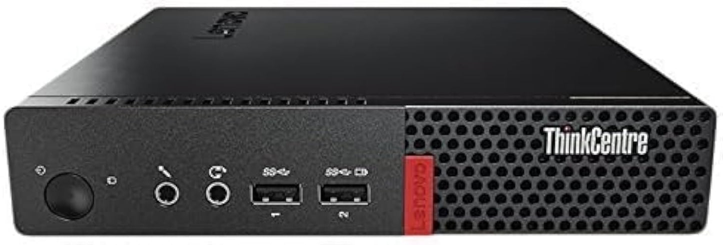 (Refurbished) Lenovo ThinkCenter Tiny Desktop (Intel i5 | WiFi | Windows 11 Pro| MS Office| VGA),Black